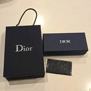 Authentic Dior Blue Gradient Sunglasses with box, bag, and cleaning cloth Christian Dior Blue/Gold Acetate/Metal Nightfall Gradient  main image 4